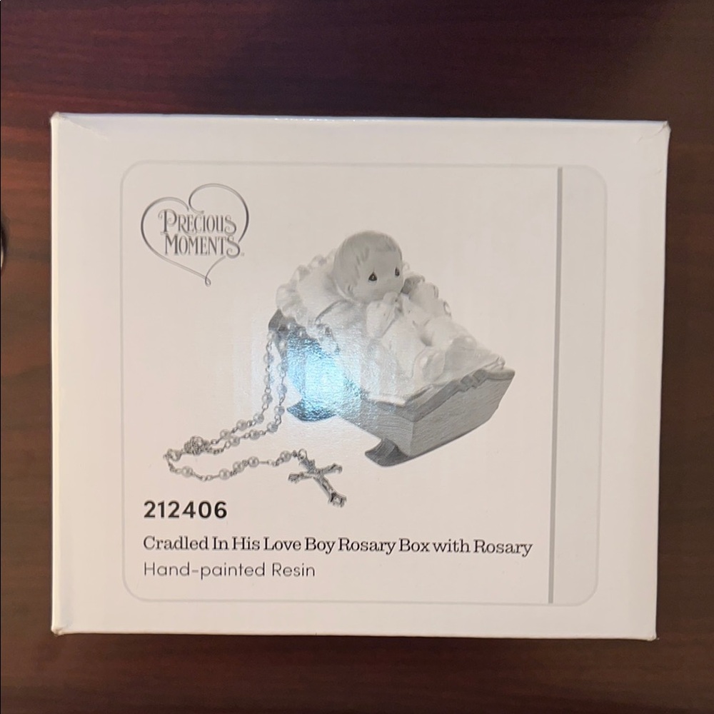 Precious Moments Cradled In His Love Boy Rosary Box